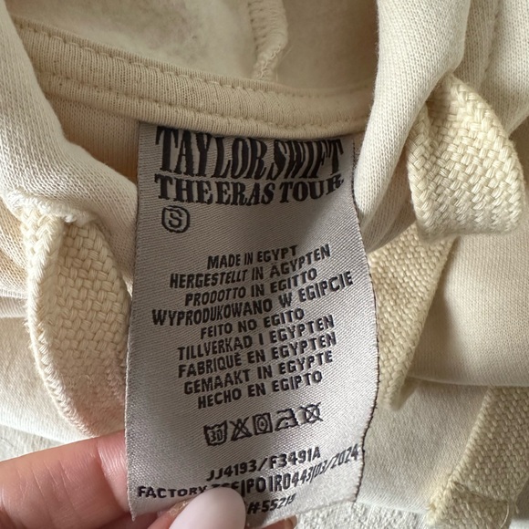 Eras Tour Cream Hoodie Size S - Picture 2 of 4